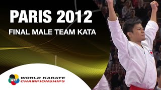 22 Karate Japan vs Italy Final Male Team Kata WKF World Karate Championships 2012 [upl. by Neelak]