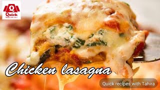 Chicken lasagna recipe by Quick recipes with tahira [upl. by Daraj]