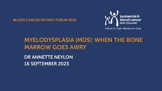 Myelodysplastic syndromes when the marrow goes awry  Dr Annette Neylon [upl. by Millian]