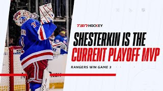 Button Shesterkin is the MVP of the playoffs right now [upl. by Kelsi625]