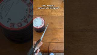 Making a piano out of lanyard 5 step tutorial [upl. by Cressler]