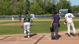 Ryan Costello slams a 2run triple off the rightfield fence [upl. by Htebazile]