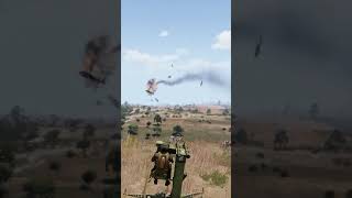 Ukrainian military antiair missile hits Russian helicopter  ARMA 3 short [upl. by Corny]