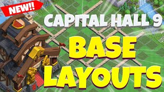 Capital Hall 9 Base Layout  Capital Peak 9 Base Layout  CH9 Clan Capital Base [upl. by Reeta]