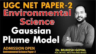 Gaussian Plume Model Environmental Science UGC NET Paper 2 [upl. by Eimile]