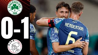 Panathinaikos vs Ajax  01  HIGHLIGHTS  UEL Qualification 20242025 [upl. by Bradly175]