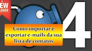 Como importar e exportar lista de contatos no SENDBLASTER 4 Aula 5 [upl. by Kristan]