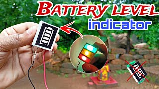 How to make battery level indicator at home  battery level indicator  Chandan Experiment [upl. by Patricia]