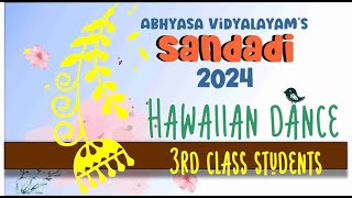 Hawaiian dance by 3rd class Abhyasa Vidyalayam [upl. by Arahsat]