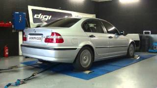 Reprogrammation Moteur BMW 320d 150cv  180cv dyno Digiservices [upl. by Selinski]