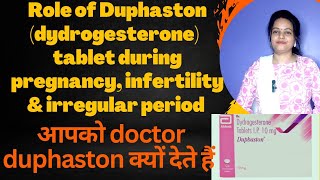 Dydrogesterone  role of duphaston tablet during pregnancy  use  side effects dydroboondydrogest [upl. by Kennie]