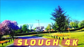 Travel in Slough A4 Trading Estate to Langley TRAVEL UK  Road Trip [upl. by Airotnahs]