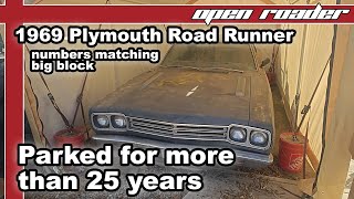 Parked for 25 years  1969 Roadrunner Part 1 [upl. by Letnahs]