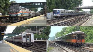 Metro North amp Amtrak Evening Rush at Philipse Manor [upl. by Htir]