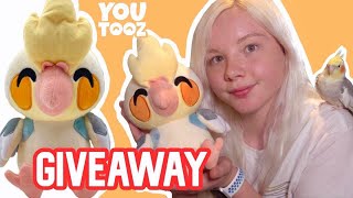 THE EASIEST PET YouTooz COCKATIEL PLUSH GIVEAWAY [upl. by Lamb]