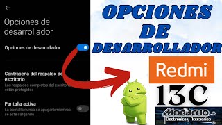 Cómo Activar Opciones De Desarrollador En Redmi 13C [upl. by Nodal]