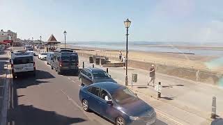 Burnham on sea front bus ride today part three19724 [upl. by Nowahs]