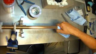 How to strain gauge a Split Hopkinson bar part 1 Preparation and Cleaning [upl. by Aihsi]