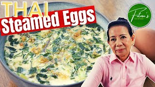 Steamed EGG Recipe THAI  KAI TOON  Fitous Thai Kitchen [upl. by Cassella417]