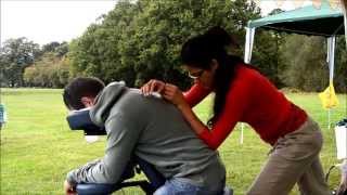 Shiatsu Chair Massage  Charity Pt2 [upl. by Hatcher85]