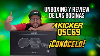 Unboxing y Review de las bocinas premium de Kicker 44QSC694 coaxiales con crossover [upl. by Sixel]