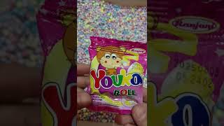 Hunting jajanan murah youka roll pink candy yupi gummy gummies jajanan [upl. by Anesuza186]