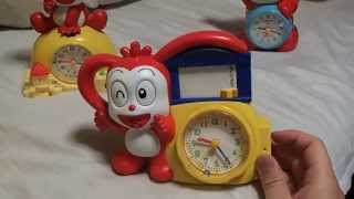 コラショ目覚まし時計2010年度版リズム時計工業 91PY01 KORASYO RANDSEL Character Alarm Clock 2010 [upl. by Atiuqad70]