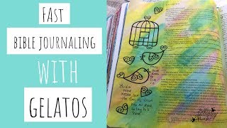 Fast Bible Journaling With Gellatos [upl. by Imoian]