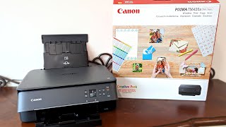 How to setup Canon Pixma TS6420a Printer with Wifi and Wireless Printing [upl. by Annocahs238]