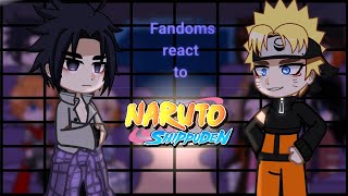 FandomsAnime Characters react to each other P3Naruto ShNaruto amp SasukeGCRV D [upl. by Capon]