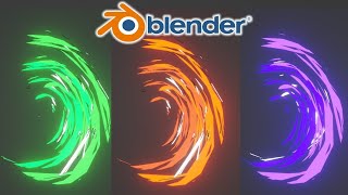 HOW TO Make Anime Sword Slash Effect  Easy Blender VFX Tutorial [upl. by Oilasor892]