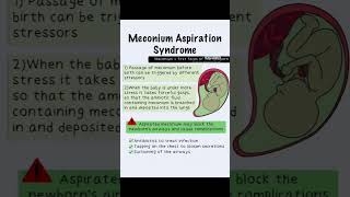 Mecaonium aspiration syndrome [upl. by Ydnab]