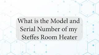 Steffes Heaters  Room Units  How to find the model and serial number [upl. by Yrannav]