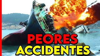 Los ACCIDENTES DE BARCOS más IMPACTANTES de la Historia [upl. by Eelrebma828]