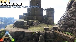 Top 5 Ragnarok ratholeshidden base locations in Ark Ark survival Evolved [upl. by Annaitsirhc]