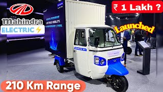 New 2024 Mahindra Zor Grand DV  Ev Pickup  ₹1 Lakh  210 Km Range  Best Electric Pickup 3 Wheeler [upl. by Charlie]