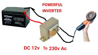 how to make powerful inverter 12v to 230v ac  powerful inverter 12v to 230v ac inverter inverter [upl. by Annid]