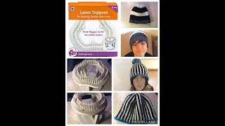 NEW KB rotating loom topper unboxing size difference knitting a hat [upl. by Verlie]