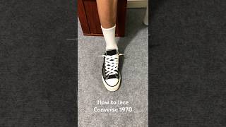 How to lace Conversesneakers converse converse1970s [upl. by Olifoet164]