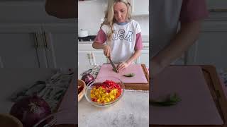 Best mango salsa ever Recipe in description mangosalsa recipe familymealprep [upl. by Nyletac]