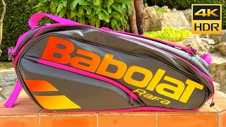 Babolat RH12 Pure Aero Rafa Black Orange Purple 12 Raq 2021 🎾 Sac 12 Raquettes Aero Rafa 2021 [upl. by Cusick]