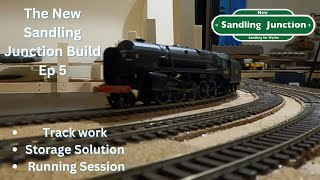 The New Sandling Junction Build Ep 5  Trackwork  Storage Solutions Running Session [upl. by Anayk]