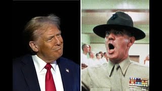 Aussage nicht verstanden Donald Trump blamiert sich mit Filmclip aus „Full Metal Jacket“ [upl. by Melan782]