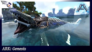 Trapping amp Taming An XMosasaurus  ARK Genesis S2E14 [upl. by Dnomaj]