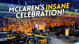 McLarens INSANE F1 celebration [upl. by Nirag]