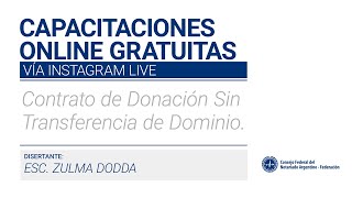 Contrato de Donación Sin Transferencia de Dominio [upl. by Panaggio617]