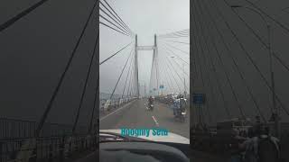 Hooghly  bridge Kolkata  City 🤟 [upl. by Aynekat]