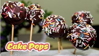 How to make Cake PopsEasy Cake PopsChocolate Cake Pops  Recipe  53 [upl. by Nosidam]