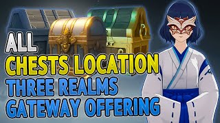 All Chest Locations Three Realms Gateway Offering Event Guide  Genshin Impact 25 [upl. by Ettenil998]