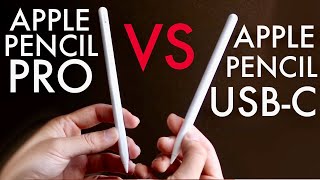 Apple Pencil Pro Vs Apple Pencil USBC Comparison Review [upl. by Marcy]